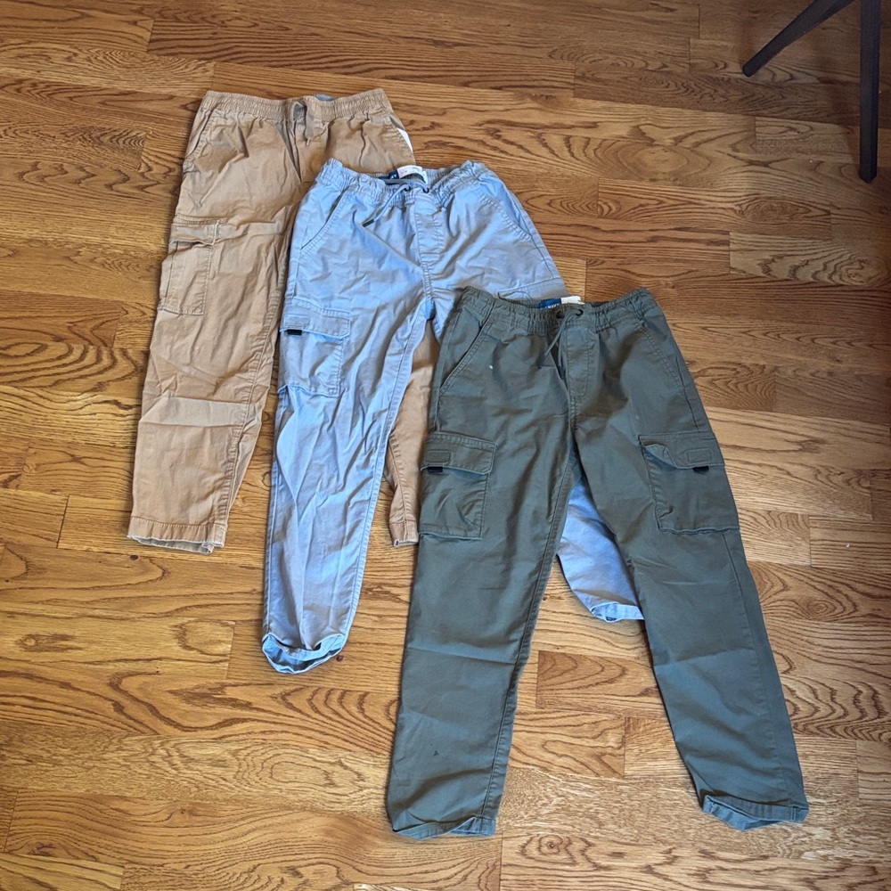 OshKosh B'gosh Kids Casual Pants Bundle - Tan, Light Blue, Green